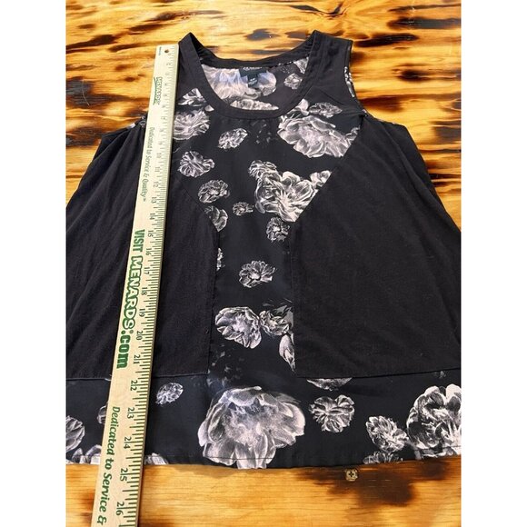 Prabal Gurung For Target Womens Black Floral Sleeveless Tank Top Size Small City - Picture 4 of 8